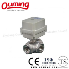 Stainless Steel Three-Way Electric Ball Valve
